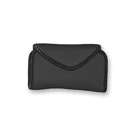 OP/TECH USA 7301164 Snappeez-Large, Horizontal Neoprene Pouch for Camera or Phone (4.5 x 2.5 x .25 - .75 Inch) (Black)