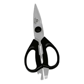 Kitchen Scissors, Black, clammed by Insignia