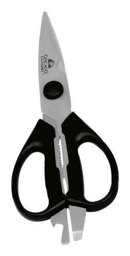 Kitchen Scissors, Black, clammed by Meat Carving Sets
