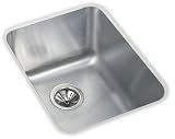 Elkay ELU141810DBG Gourmet Stainless Steel Kitchen Sink Lustrous Satin 1 Basins