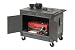 Mobile Tool Cabinet Cart & Work Center With Flat Top Shelf 5 Rubber Casters