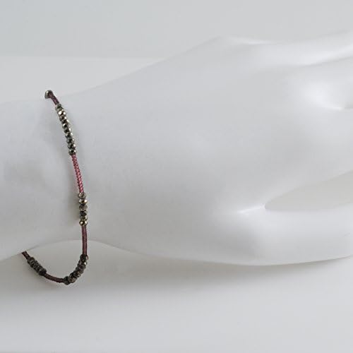 DEBBIE FISHER - Pyrite with Plum Bead Bracelet