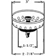 United States Hdwe. P-608C Basket Strainer