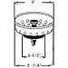 United States Hdwe. P-608C Basket Strainer