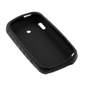 Black Durable Flexible Soft Silicone Skin Case for Palm Treo Pro 850 Smartphone