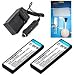 ValuePack (2 Count): Superior Quality Replacement Battery PLUS Mini Battery Travel Charger for Specific Digital Camera and Camcorder Models / Compatible with KODAK 1236199, 4E6420, DCS Pro 14n, DCS Pro SLR/c, DCS Pro SLR/n Charges with Intelligent Charge Technology - Includes Car Adapter, Camera/Lens Cleaning Kit and TWO Batteries