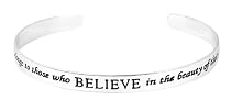 Sterling Silver "The Future Belongs To Those Who Believe In The Beauty Of Their Dreams" Cuff Bracelet