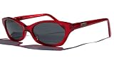 Porn Star Optics Womens TEASER Blood Red Sunglasses with Smoke Polycarbonate Lenses