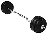 30kg EZ Easy Curling Bar With Steel Spinlock Collars Curl Barbell