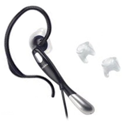 Jabra Clip-On Handsfree Earbud for Motorola Blend / Buzz+ / i930 / MPx200 / MPx220 / Q / Q9c / Q9m / RIZR Z6tv / ROKR E1 - Includes TWO Bonus Personal Charm Straps!