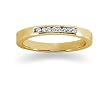 0.07 channel set diamond band in 18k Yellow Gold