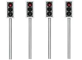 Hornby R8668 Skaledale Post 1960's Traffic lights 4 Pack 00 Gauge Building Accessory