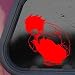 Death Note Red Sticker Decal L Anime Wall Laptop Die-cut Red Sticker Decal