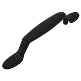 Cosmas 4007FB Flat Black Cabinet Hardware Handle Pull - 3" Hole Centers