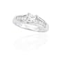 14K White Gold 1/2 ct. Princess Cut Diamond Engagement Ring