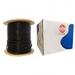 RG59 Siamese Solid Coaxial Cable + 18/2 (18AWG 2C) Power, Black, 1000 ft, Spool
