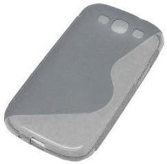 HJX S-Line Soft Flexible TPU Gel Case Skin Cover for the Samsung i9300 Galaxy S3 S III - Smoke / Grey