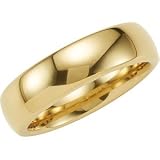 Dura Tungsten Gold IP Domed Comfort Fit Band 6.30mm Size 6, 6.5, 7, 7.5, 8, 8.5, 9, 9.5, 10, 10.5, 11, 11.5, 12, 12.5, 13, 13.5, 14