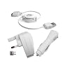 Universal 3 in 1 iPod / iPhone Mains, Car and USB Charger Power kit for Apple all Generations iPod Nano 1G 2G 3G 4G New 2008 Nano, Mini, Photo, Video, Classic 80Gb 120GB 160GB, iPod Touch 1G 2G New 2008 Touch, iPhone 1G 3G (White)