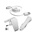 Universal 3 in 1 iPod / iPhone Mains, Car and USB Charger Power kit for Apple all Generations iPod Nano 1G 2G 3G 4G New 2008 Nano, Mini, Photo, Video, Classic 80Gb 120GB 160GB, iPod Touch 1G 2G New 2008 Touch, iPhone 1G 3G (White)