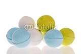 Wallmonkeys Peel and Stick Wall Decals - Bath Bombs Isolated on White - 24