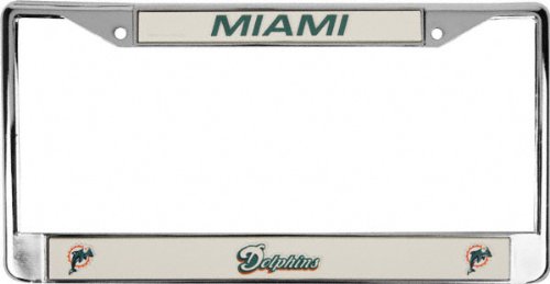 Miami Dolphins Chrome Frame