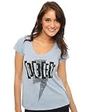 Obey The Crash & Burn Tee in Heather Blue,T-shirts for Women