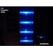 LED 4-er Glasbodenbeleuchtung-Komplett-Set in Blau+Trafo+Fu�schalter