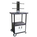 Luxor Flat Screen Monitor & Plasma Lcd Tv Cart With Cabinet