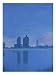 Chelsea Wharf, London, Crepuscle Giclee Poster Print by Peter French, 12x16