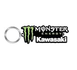 Monster Energy Kawasaki Rubber Keychain