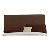 Button Tufted Headboard in Chocolate Size: Full