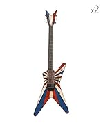 Metal Loft Set x 2 Guitarras Eléctricas Art Multicolor