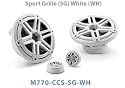 JL Audio M770-CCS-SG-WH 7.70 inch (196mm) Marine Cockpit 2-Way Component Speaker System with Sport Grille (Color: White)