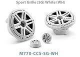 JL Audio M770-CCS-SG-WH 7.70 inch (196mm) Marine Cockpit 2-Way Component Speaker System with Sport Grille (Color: White)