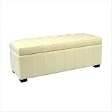 Manhattan Storage Bench - Cream/ White/ Off White (Small)
