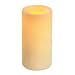 Inglow CGT54600CR01 6-Inch Flameless Round Pillar Vanilla Scented Candle with Timer, Cream