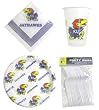 Kansas Jayhawks 96 Piece Plastic Dinnerware Set - College Athletics Sports Merchandise