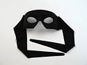 Unisex Italian Masks Fabric Costume Masquerade Venetian Mask Black