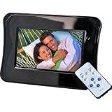 Gear Head 7-Inch Digital Photo Frame w/Remote (Piano Black)