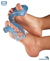 Healthytoes Toe Stretchers for Improved Foot Health Care Blue Small