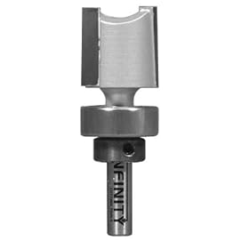 Click here to buy 11-127B, 1 4 Shank Straight Router Bit, 1 2 Cutter Diam., 3 4 Cutter Height With Bearing... by infinity Tools.