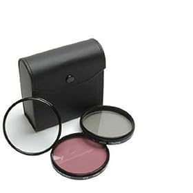 52mm High Resolution 3-piece Filter Set (UV, Fluorescent, Polarizer) - Black - for Nikon... by Digital