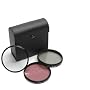 Nikon D40, D60 - 52mm High Resolution 3-piece Filter Set (UV, Fluorescent, Polarizer) - Black