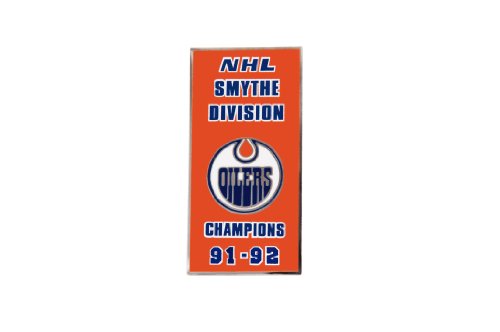 NHL Edmonton Oilers Smyth Division 1992 Banner Pin