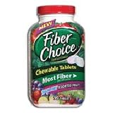 Fiber Choice Fiber Supplement ChewableTablets, Sugar Free Assorted Fruit Flavors - 90 ea