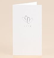 Print Your Own Silver & White Wedding RSVP Cards