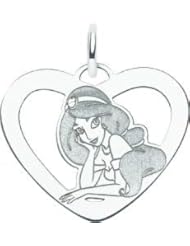 St Silver Disney Heart Princess Jasmine Charm Jewelry
