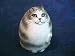 Grey Striped Tabby Cat Collectible Resin Figure