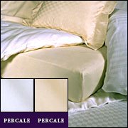 Organic Cotton 220TC Percale Twin Fitted Sheet in Ivory